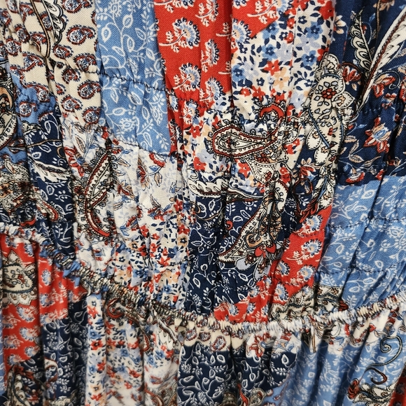 NWT Patchwork Midi Dress - Multicolor - Picture 3 of 9